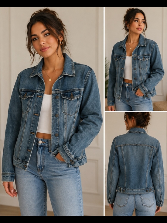 Universal Thread Jackets & Blazers - Universal Thread Classic Blue Denim Jacket - Women's Jean Coat